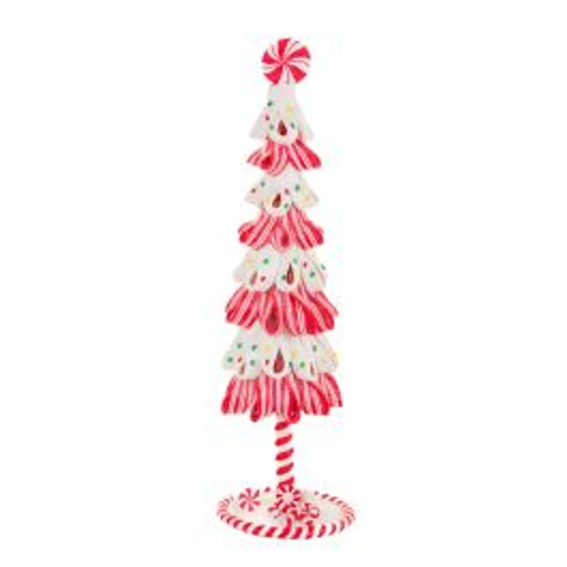 Candycane Metal Christmas Tree Display, Pack of 2