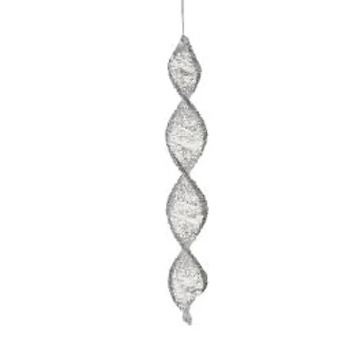 Ornements stalactites enchanteurs suspendus en acrylique transparent, ensemble de 6