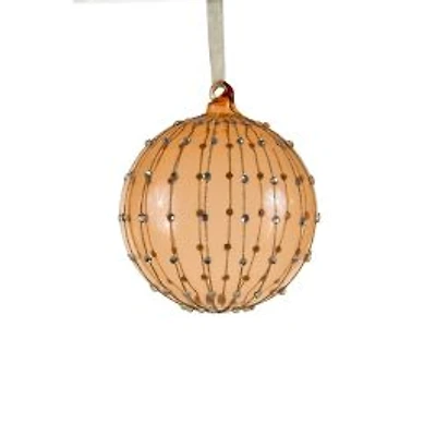 Hanging Pink Glass Ball Ornament, Pack of 3