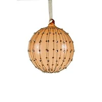 Hanging Pink Glass Ball Ornament, Pack of 3