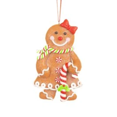Green Clay Noel Hugging Elf Ornament, Pack of 6