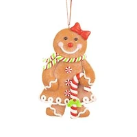 Green Clay Noel Hugging Elf Ornament, Pack of 6
