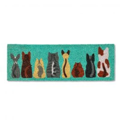 Row of Cats Doormat