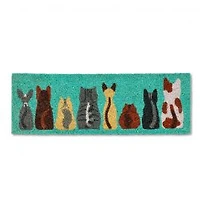 Row of Cats Doormat