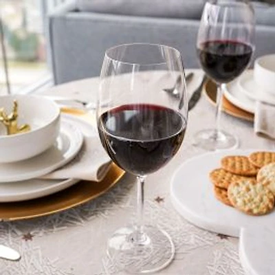 Bohemia Universal White/Red Glasses, Set of 6 – 450ml