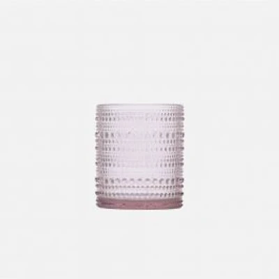 Jupiter Pink Double Old Fashioned Glasses, Set of 6 - 10 oz