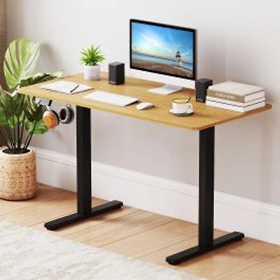Electric Standing Desk Frame Height Adjustable Computer Desk Base, LED Display - Black