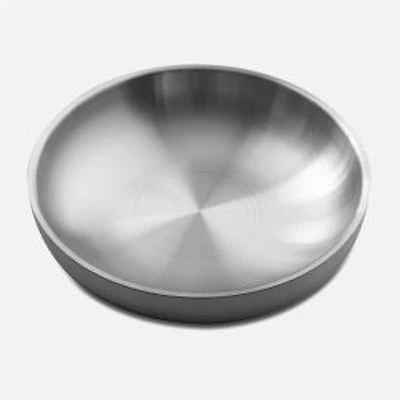 Stainless Steel Double Wall Plate - 24 cm