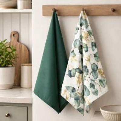 Eucalyptus Tea Towel, Pack of 2