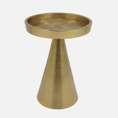 Kozie Lifestyle Small Gold Pillar Candle Holder - 5"