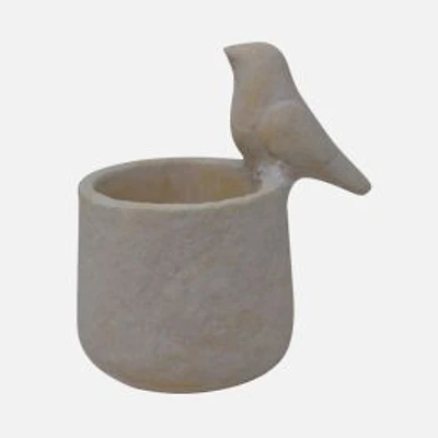 Decorative Pot with Bird