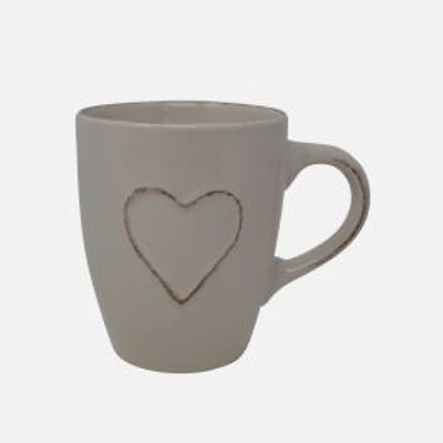 Heart Mug - 330 ml, Cream
