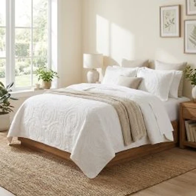 Faux Fur Quilt Set