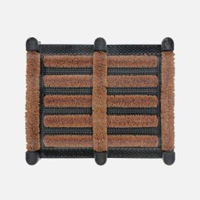 Coir boots Scrubber Rug - Black/Natural