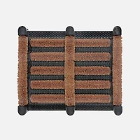 Coir boots Scrubber Rug - Black/Natural