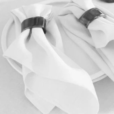 Textured Faux Linen Napkins, Pack of 4