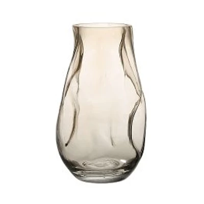 Vase « Tawny » en verre beige