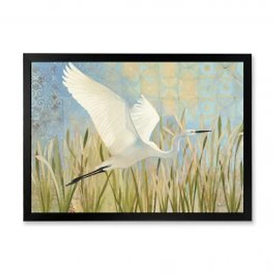 Snowy Egret in Flight vII Wall Art