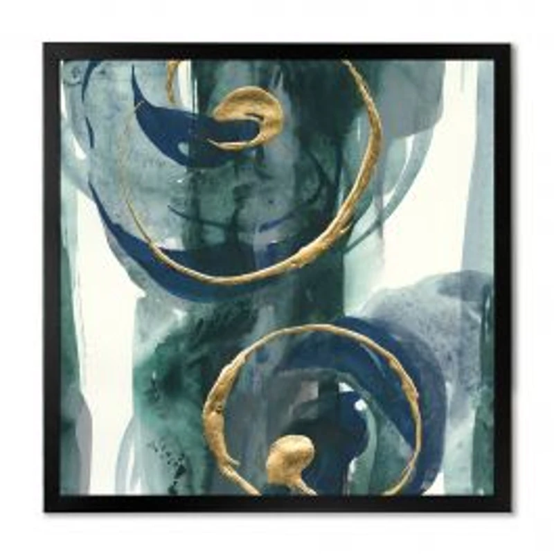 Mettalic Indigo and Gold II Wall Art