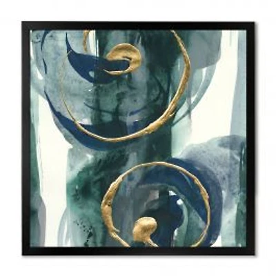 Mettalic Indigo and Gold II Wall Art