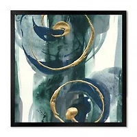 Mettalic Indigo and Gold II Wall Art