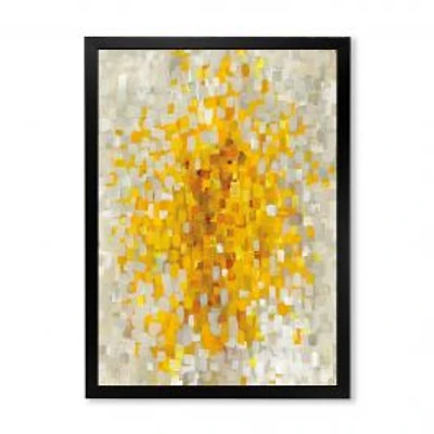Glam Yellow Explosion Blocks Canvas