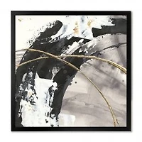 Glam Painted Arcs I Canvas