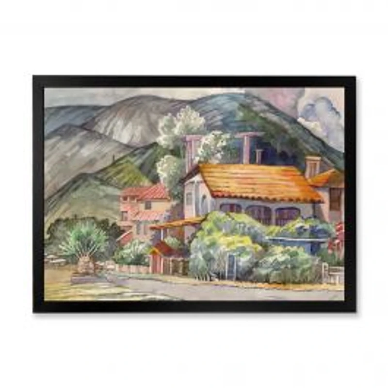 Greek Landscape off The Coast of The Aegean Sea Wall Art