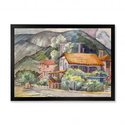 Greek Landscape off The Coast of The Aegean Sea Wall Art