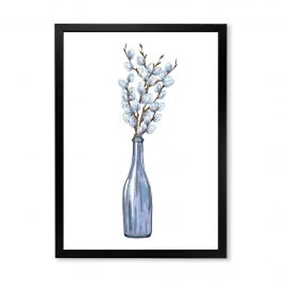 Bunch of Blue Willow Twigs II Wall Art