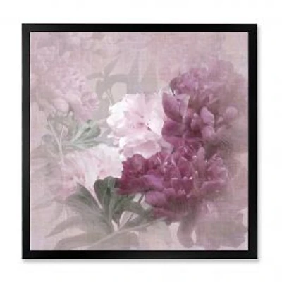 Vintage Purple and Pink Flowers II Wall Art