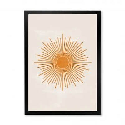 Orange Sun Print II Wall Art