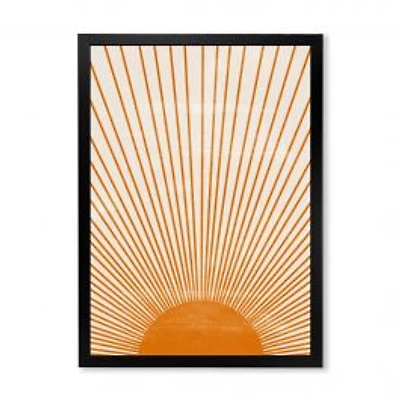 Orange Sun Print III Wall Art