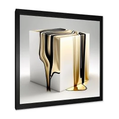 Black And Gold Cubic Expression I Wall Art