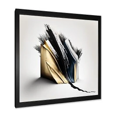 Black And Gold Cubic Expression VI Wall Art