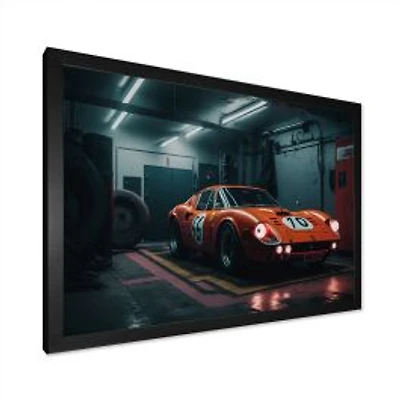 Orange Exotic Car Photography Wall Art