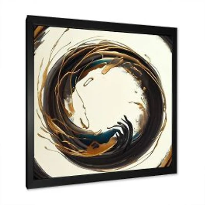 Gold Glamour Circle 1 Wall Art