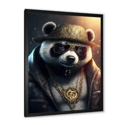 Panda Gangster In NYC I Wall Art