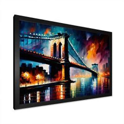 Colorful Brooklyn Bridge Wall Art