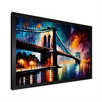 Colorful Brooklyn Bridge Wall Art