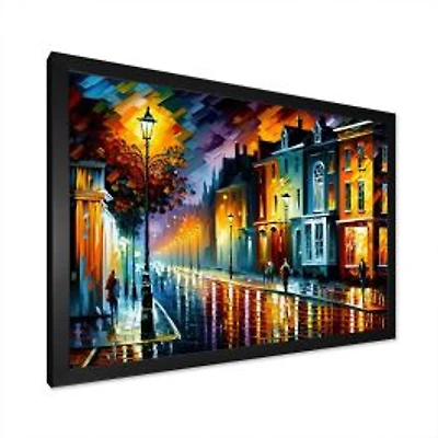 Colorful City Vibrant Radiant Wall Art
