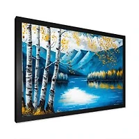 Lake View In The Fall Wall Art