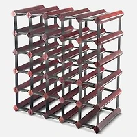 Wine Rack, 30 Bottles - Cherry