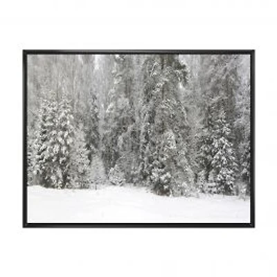 Foggy Winter Forest Panorama Wall Art