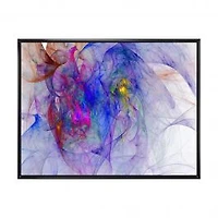 Blue Mystic Psychedelic Texture Art on Canvas
