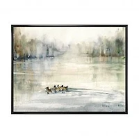 Ducks in Pond Canvas