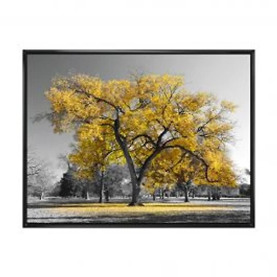 Big Golden Tree Canvas Wall Art