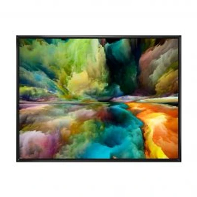 Colorful Motion Gradients of Surreal Mountains and Clouds Wall Art