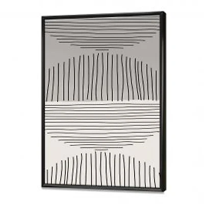 Minimal Geometric Lines and Circle IX Wall Art