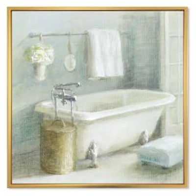 Pastel Bath I Canvas Wall Art